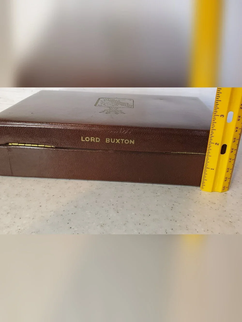Vintage Lord Buxton Men's Jewelry Box Cufflink Tie Clip Organizer Brown MCM Gran